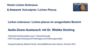 AudioInterview mit Proktologin Dr Wiebke Decking